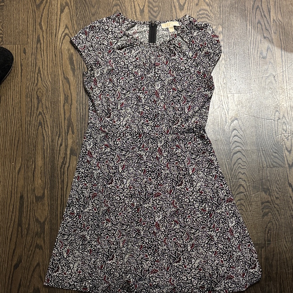 Michael Kors Black and White Floral Dress